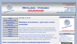 Webdesign für Dortmund: Metallbau Grundmann